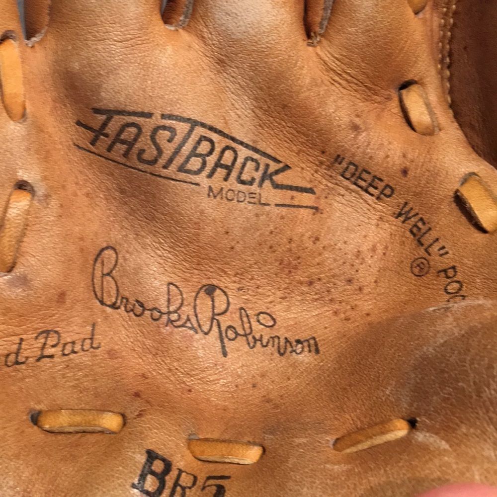 Vintage Rawlings leather Brooks Robinson BR5 old baseball glove LH Left Handed